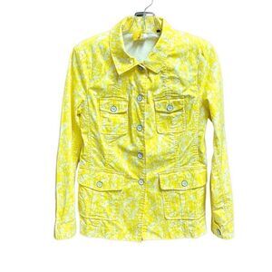 Cabi Yellow Field Of Daisy Jacket Size Small